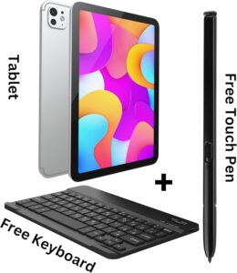 OTEETO TAB 15 Tablet/10.1 Inch/5G Dual SIM Included Flip Cover&Keyboard/8GB RAM + 512 GB.